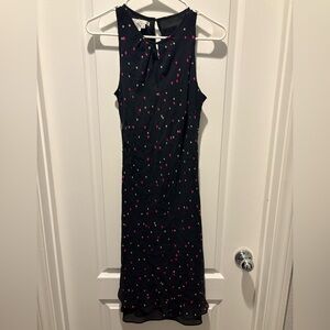 Polka dot silk dress vintage